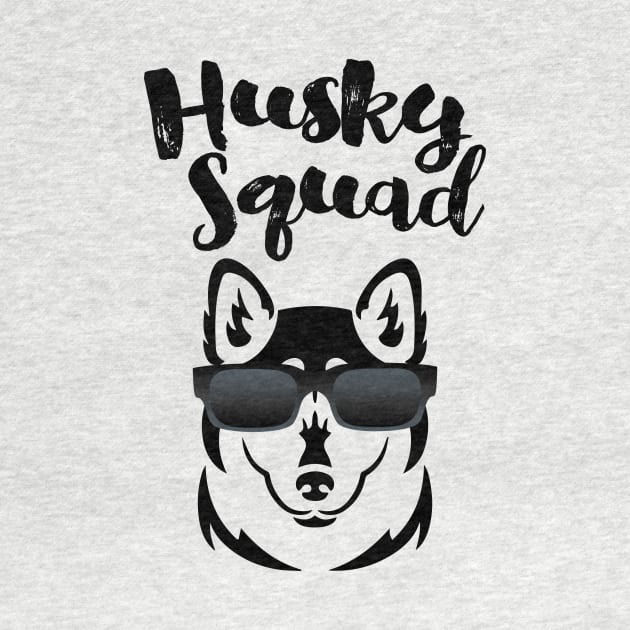 Husky Squad Cool Siberian Husky Dog by ScottsRed